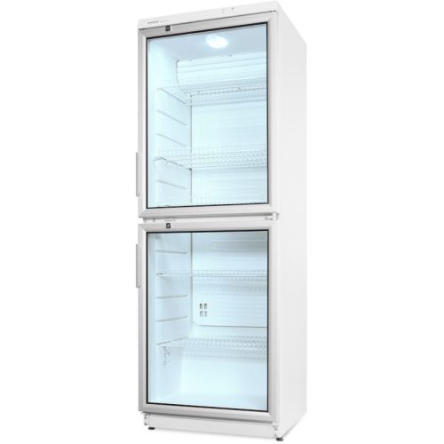 Snaigé CD35DM-S300CD1 üvegajtós hűtőszekrény, 173x60x60cm, 350 l, Hőmérséklettartomány: -2 – +14 °C, LED, Acél külső, Automata leolvasztás, Dinamikus hűtőrendszer