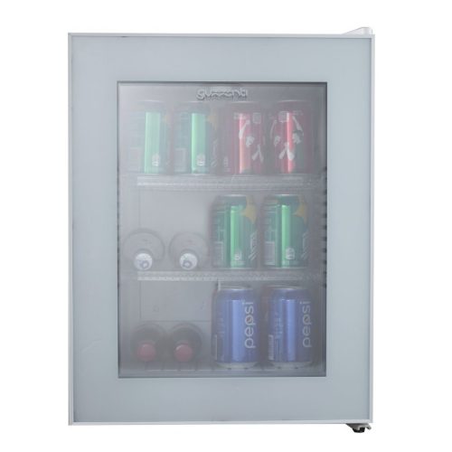 Guzzanti GZ 44GW üvegajtós ezüst minibar 